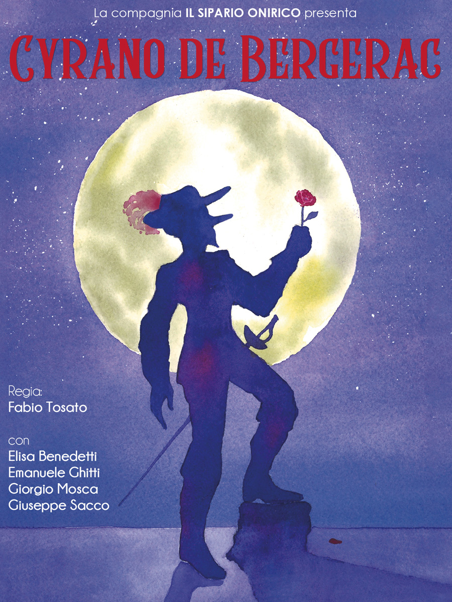 copertina spettacolo teatrale cyrano de bergerac